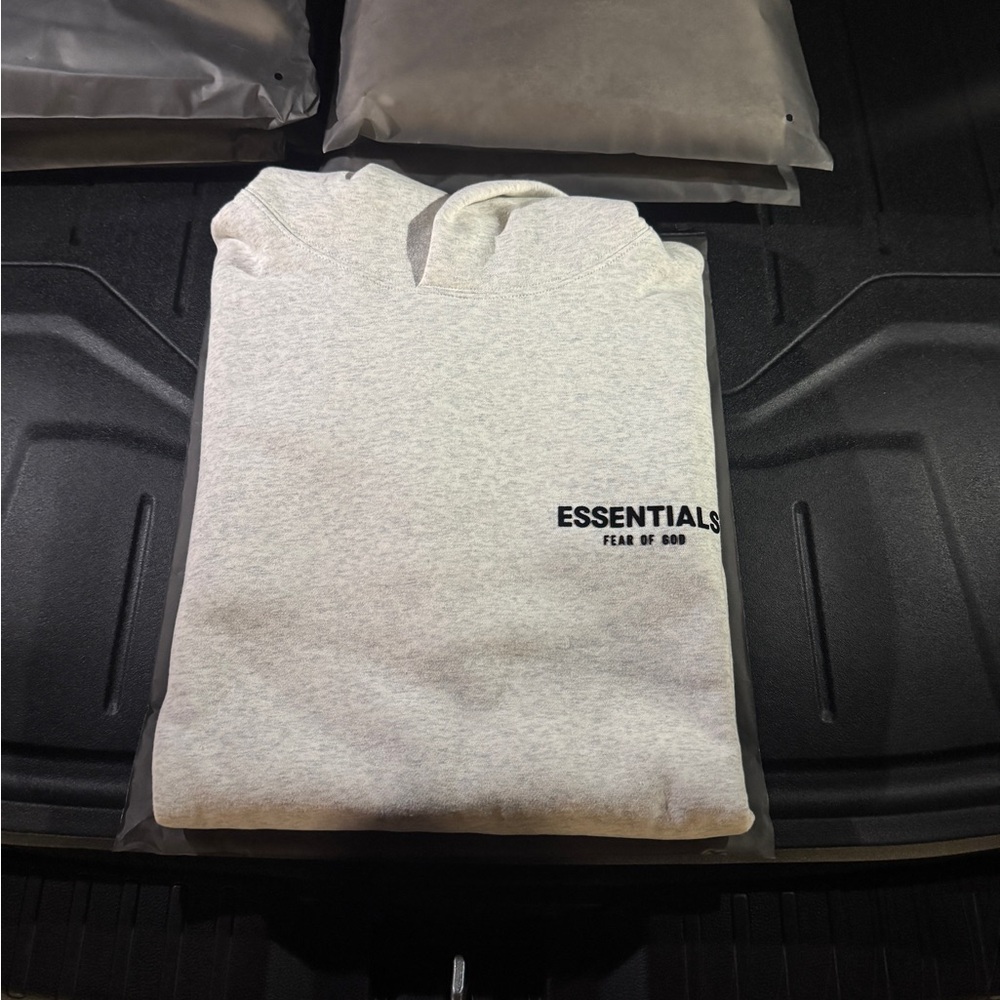 Large LightOak Essential Fear Of God hoodie